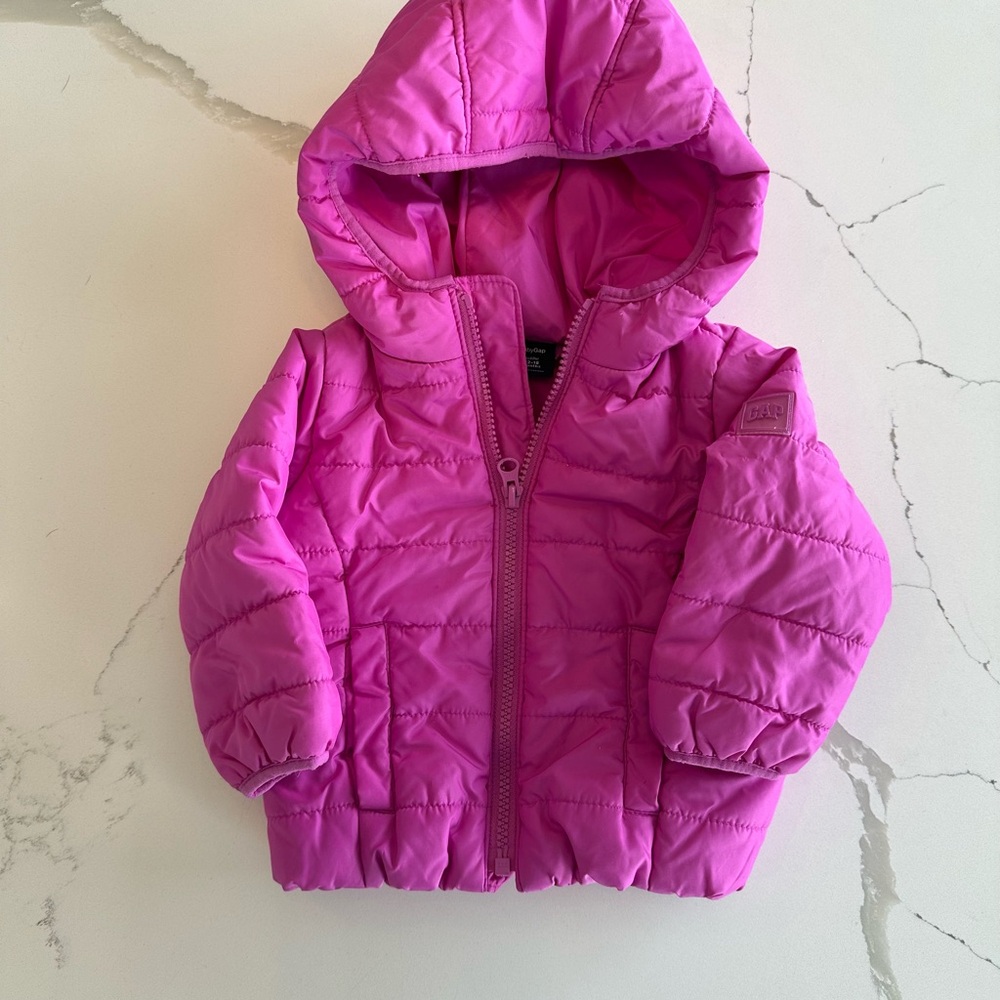 GAP Toddler Pink Puffer Jacket